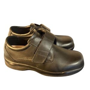 Apex Ambulator Biomechanical Single Monk Strap Black Leather B3000M Men's 10 X-W